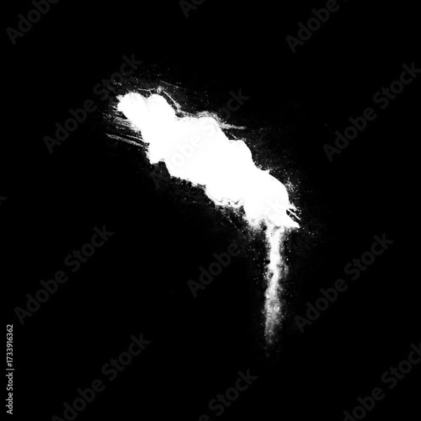 Fototapeta Isolated Rust Stain Texture – Alpha Channel PNG
