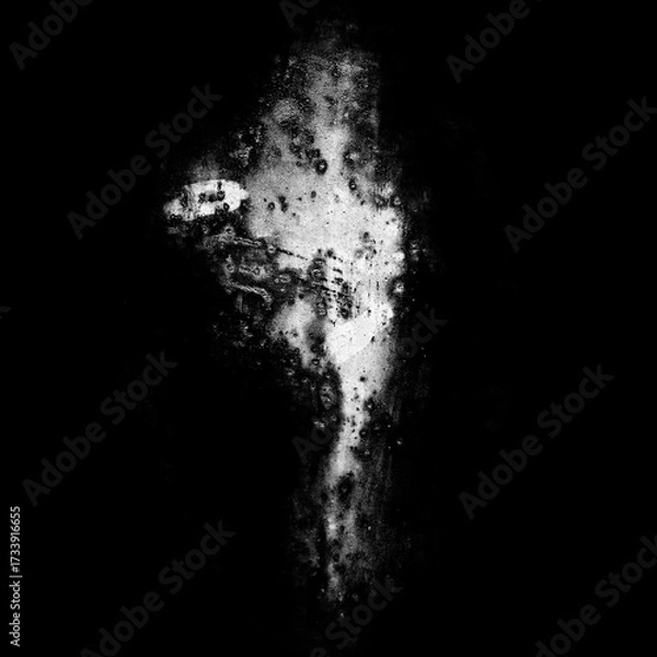 Fototapeta Isolated Rust Stain Texture – Alpha Channel PNG