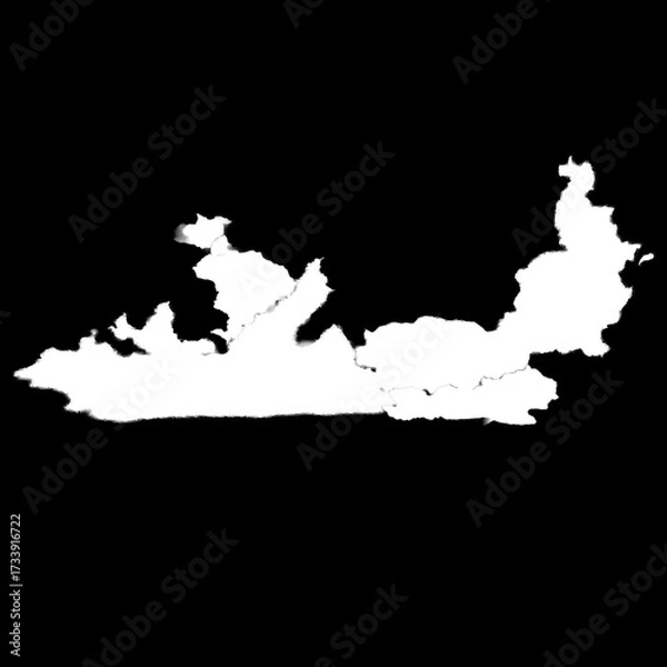 Fototapeta Isolated Rust Stain Texture – Alpha Channel PNG