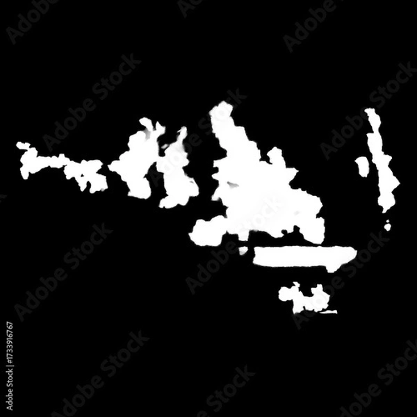 Fototapeta Isolated Rust Stain Texture – Alpha Channel PNG