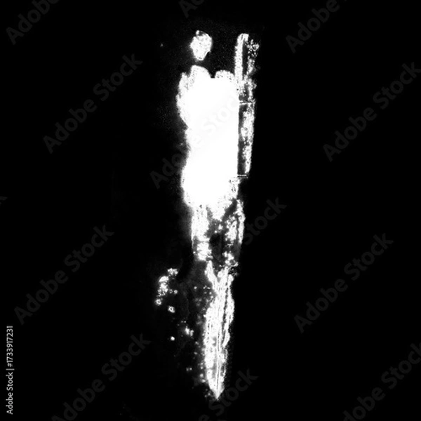 Fototapeta Isolated Rust Stain Texture – Alpha Channel PNG
