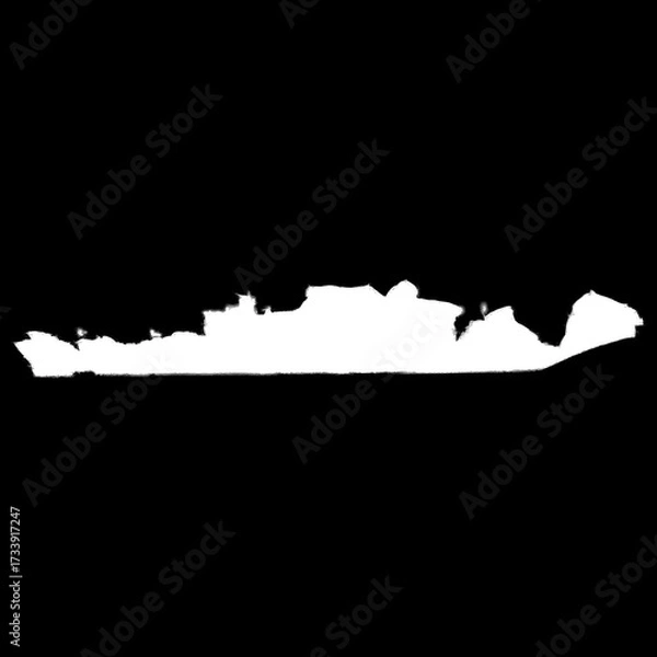 Fototapeta Isolated Rust Stain Texture – Alpha Channel PNG