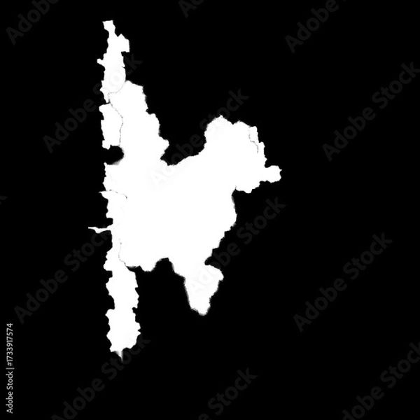 Fototapeta Isolated Rust Stain Texture – Alpha Channel PNG