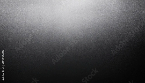Fototapeta Black White Grainy Background Noise Texture Grunge Gradient Banner Header Abstract Poster Cover Backdrop Design