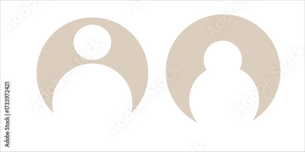 Fototapeta User profile icon vector. Avatar or person icon. Profile picture, portrait symbol. Default Avatar Profile Icon, Social Media User Vector. Blank profile silhouette. design eps 10.