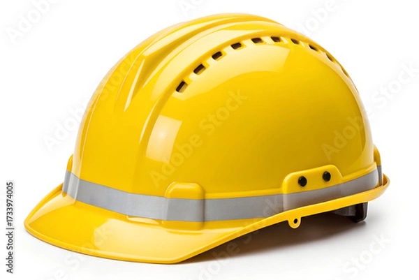 Fototapeta Safety Yellow Hard Hat Construction Gear