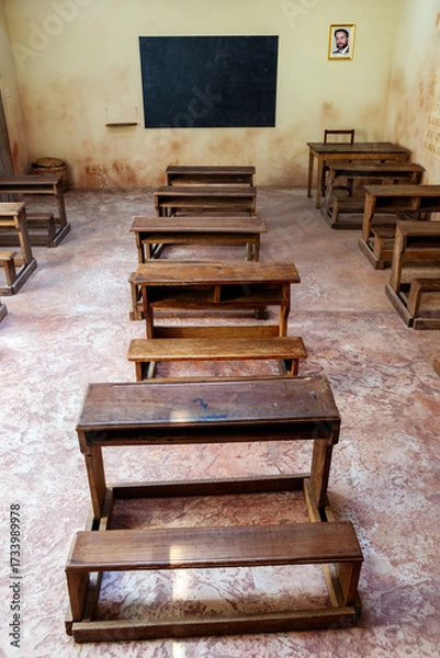 Fototapeta A classroom in a school in the countryside