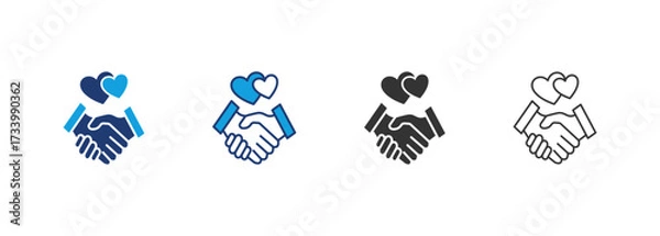 Fototapeta Tolerance Icon Set Multiple Style Collection