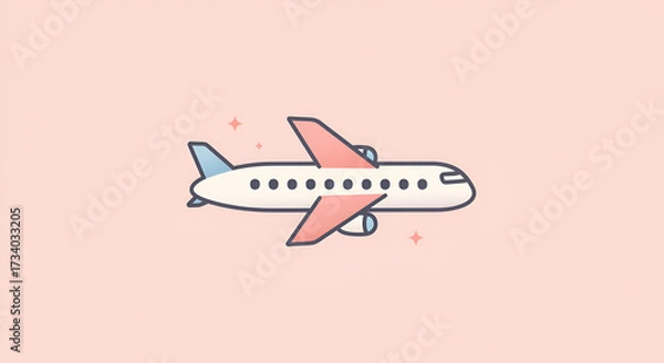 Obraz airplane in the sky