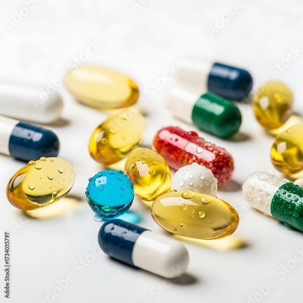 Obraz Assorted Colorful Medications.