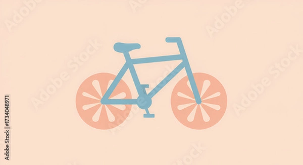 Obraz retro bicycle vector illustration
