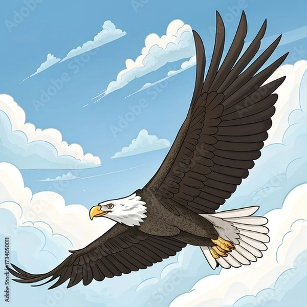 Obraz eagle in flight