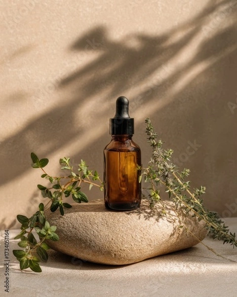 Fototapeta Creating a Serene Atmosphere With Sustainable Packaging Mockup