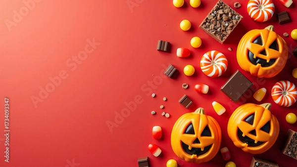 Obraz Pumpkin trio on candy blaze—elegant, sculptural, and pulsing with celebration, clarity, and poetic promise.
