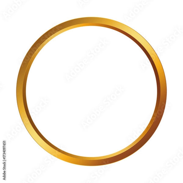 Obraz 高級感のあるゴールドの円形フレーム