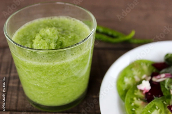 Fototapeta Beetroot salad with raw beets