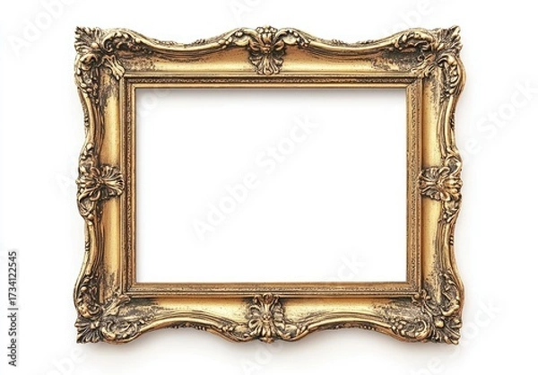 Obraz Gold ornate picture frame, empty