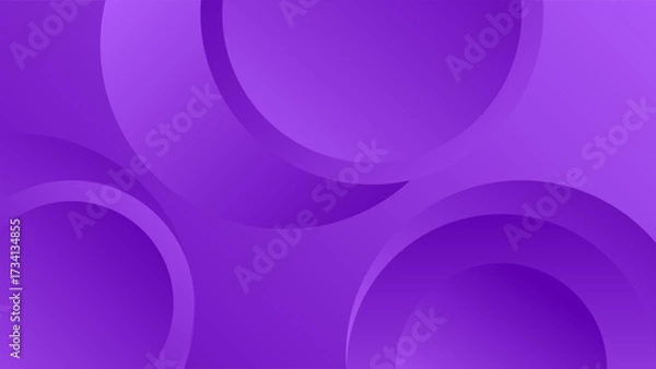 Fototapeta ABSTRACT BACKGROUND WITH CIRCLE GEOMETRIC SHAPES GRADIENT PURPLE COLOR DESIGN VECTOR TEMPLATE GOOD FOR MODERN WEBSITE, WALLPAPER, COVER DESIGN