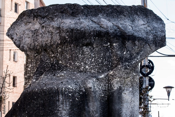 Obraz black and white umbrella