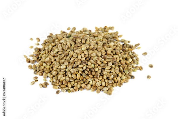 Obraz Cannabis seeds isolated on a white background