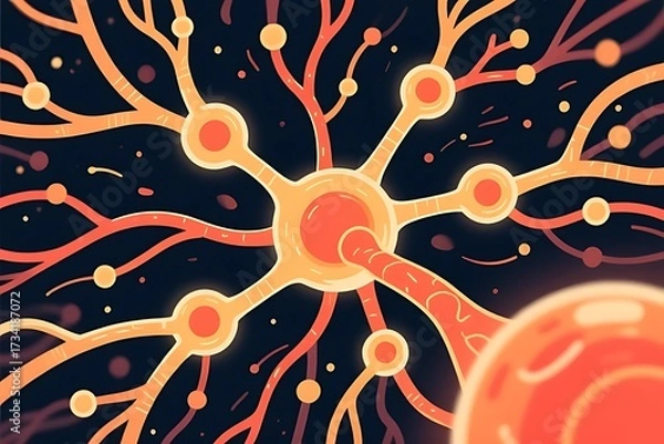 Fototapeta abstract background with cells