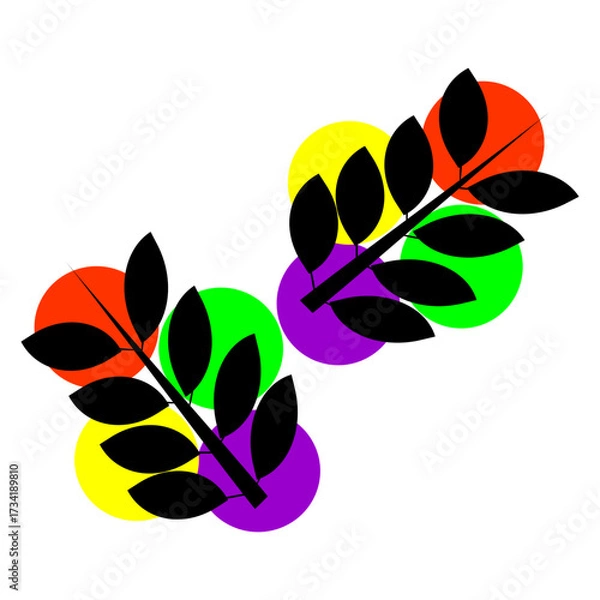 Obraz abstract floral background