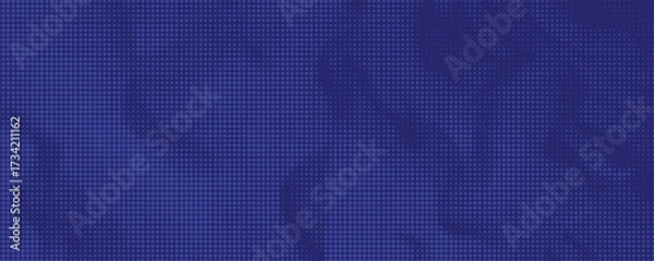 Fototapeta Dots halftone blue color pattern gradient texture with technology digital background. Dots pop art comics with summer background.