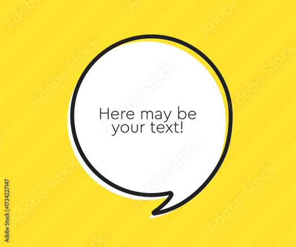 Fototapeta Speech bubble. Space for quote text, frame message