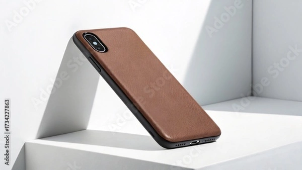 Fototapeta Elegant Leather Phone Case A Stylish Accessory for Your Device