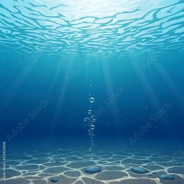 Obraz Underwater Ocean Scene.