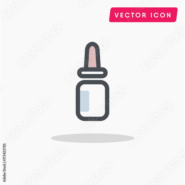 Fototapeta Feeding bottle vector icon