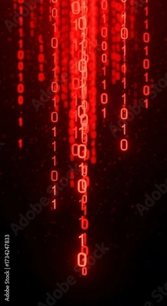 Fototapeta Binary Code Background Image.