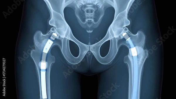 Obraz Augmentation Components for Complex Hip Revision Surgery