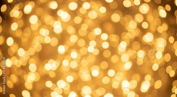 Fototapeta Golden Bokeh Lights Abstract Background Warm Sparkling Light Pattern