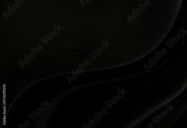 Fototapeta Black gray satin dark fabric texture luxurious shiny that is abstract silk cloth background with patterns soft waves blur beautiful.