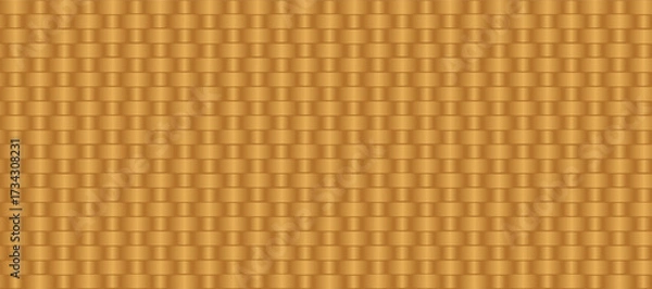 Fototapeta Seamless vector pattern of wicker weaving, basket-style texture for backgrounds and decorative design. woven straw pattern for natural rustic backgrounds. Sample in swatches. EPS10