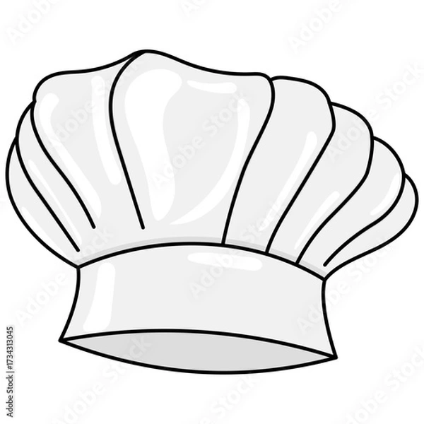 Obraz vector illustration of a chef hat