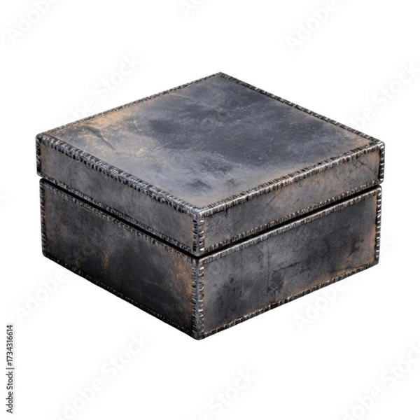 Fototapeta Black Metal Box