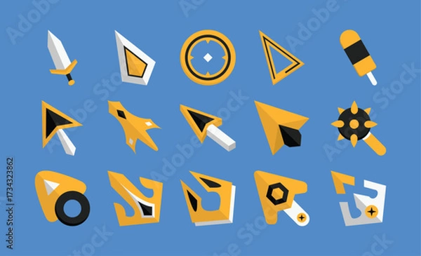 Obraz Stylized Custom Cursor Graphic Pack