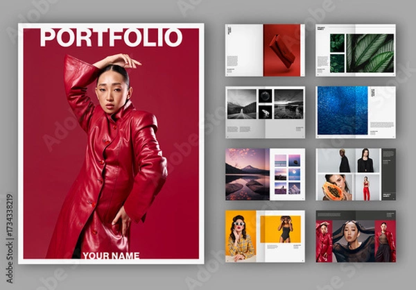 Obraz Clean and Modern Portfolio Layout