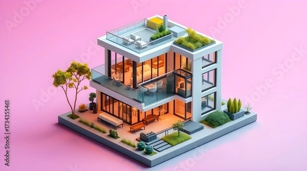 Fototapeta building blocks on white background