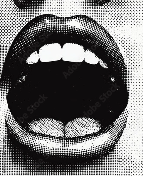 Fototapeta Eye-catching design merging punk aesthetics with vintage flair.
