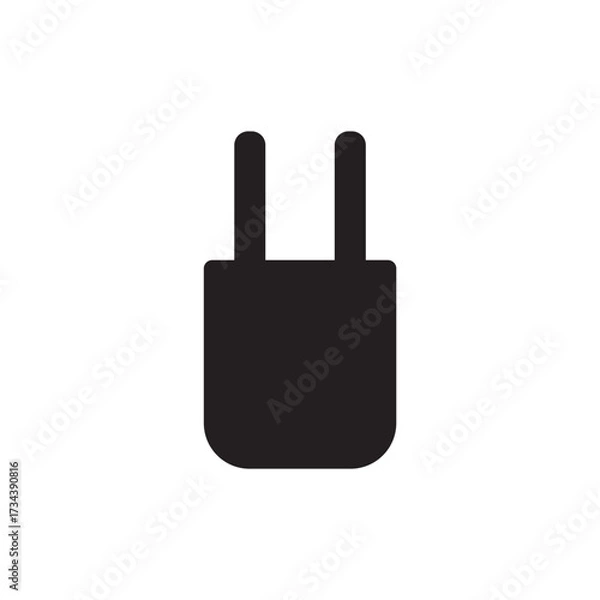 Obraz Electrical Power Plug Solid Glyph Icon Connection