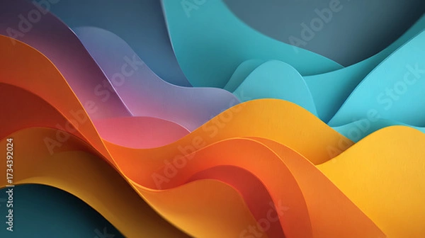 Fototapeta vibrant shapes colors overlap, background design blend elements features soft gradients, modern abstract fluid 70706394 1