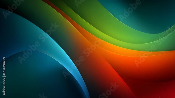 Fototapeta complements element red backdrop design blend blue, shapes, abstract green modern gradients vibrant colors flowing 59105554 1