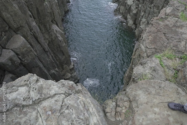 Fototapeta 福井県 東尋坊から見る絶景の景色