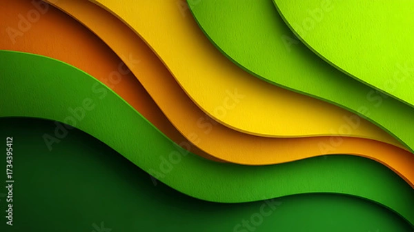 Fototapeta green dynamic suitable yellow shapes flowing projects effect abstract visual create modern background design for various smooth 89637307 1