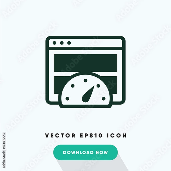 Obraz Internet speed test vector icon