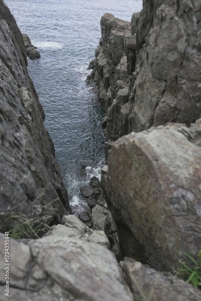 Fototapeta 福井県 東尋坊から見る絶景の景色