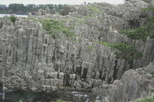 Fototapeta 福井県 東尋坊から見る絶景の景色